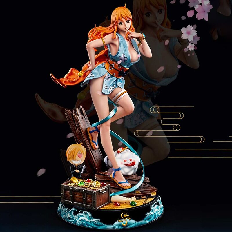 Figurines One Piece Nami Chapeau De Paille Equipe