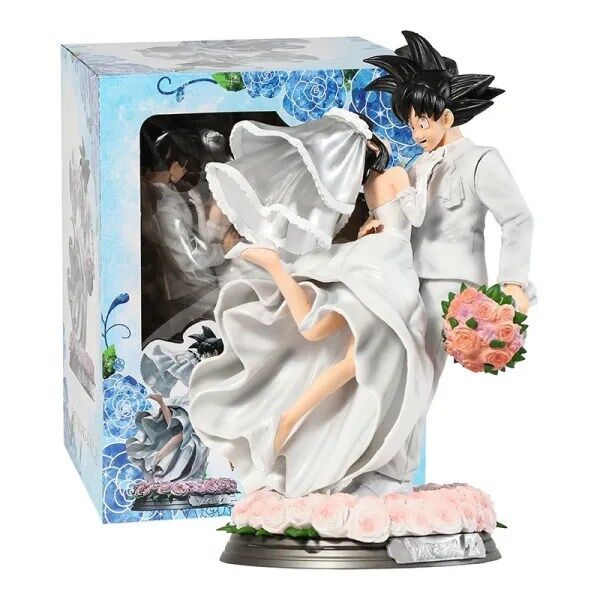 Figurines Dragon Ball Z Son Goku et Chichi Mariage