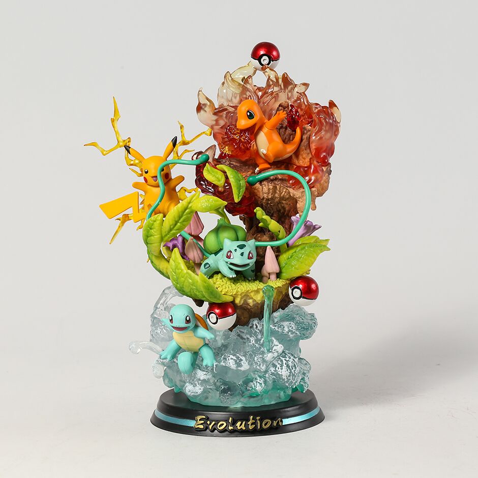 Figurine Pikachu Bulbizarre Carapuce Amis