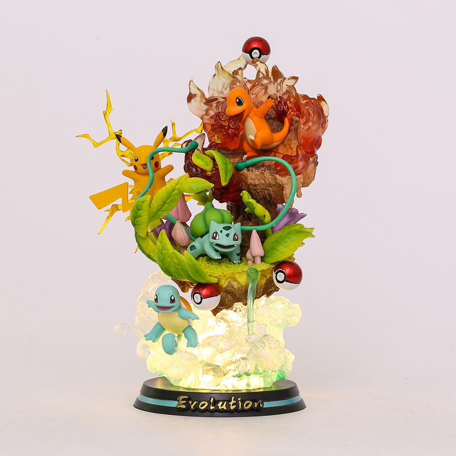 Figurine Pikachu Bulbizarre Carapuce Amis