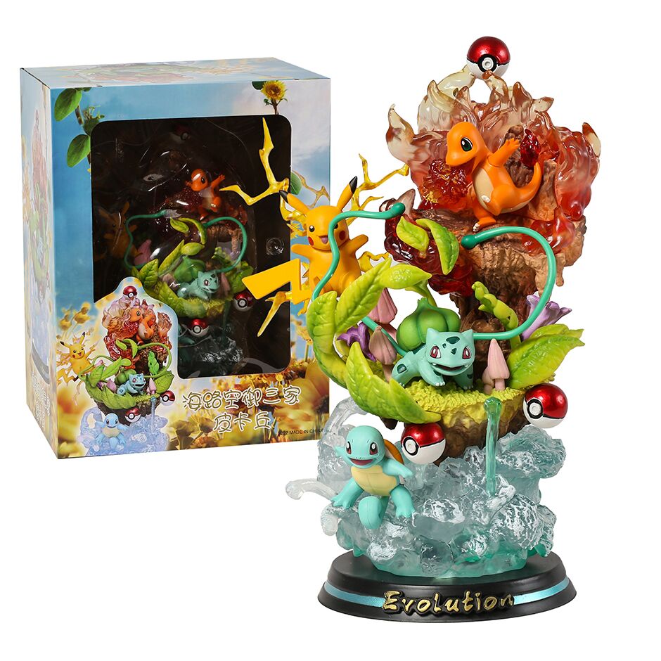 Figurine Pikachu Bulbizarre Carapuce Amis