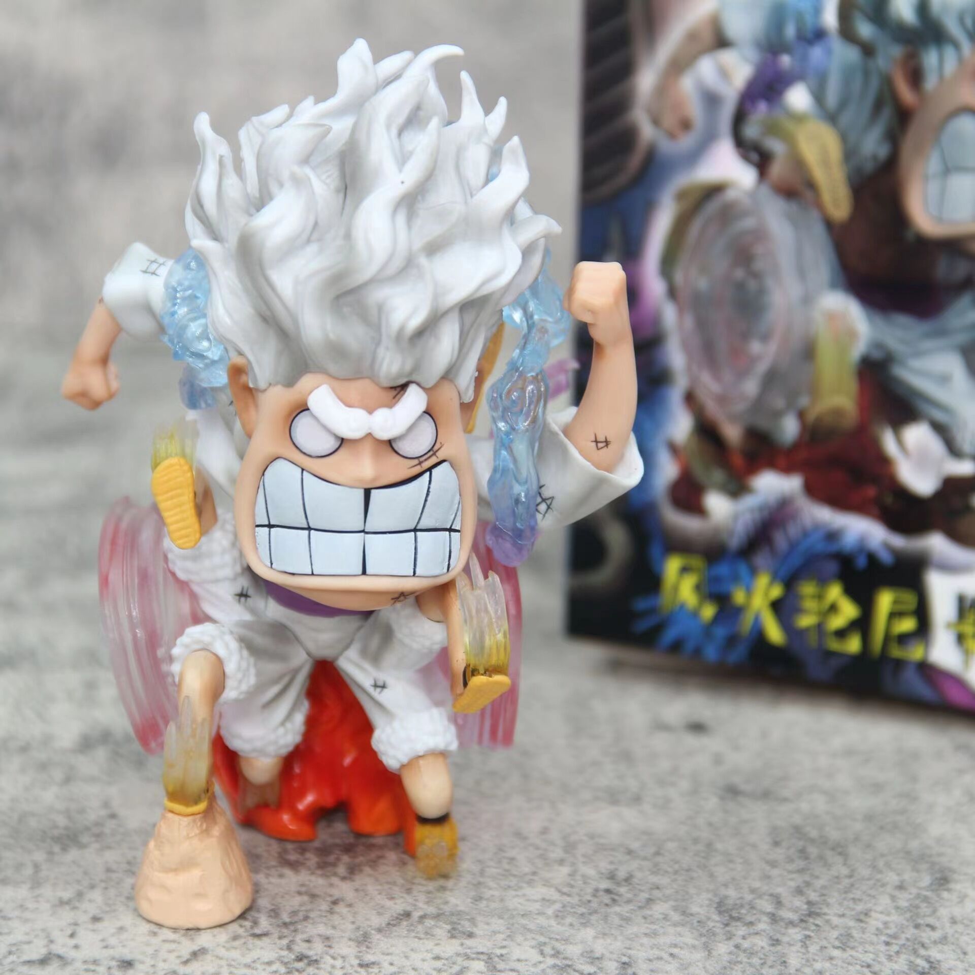 Figurine One Piece Nika Luffy Gear 5 Sun God