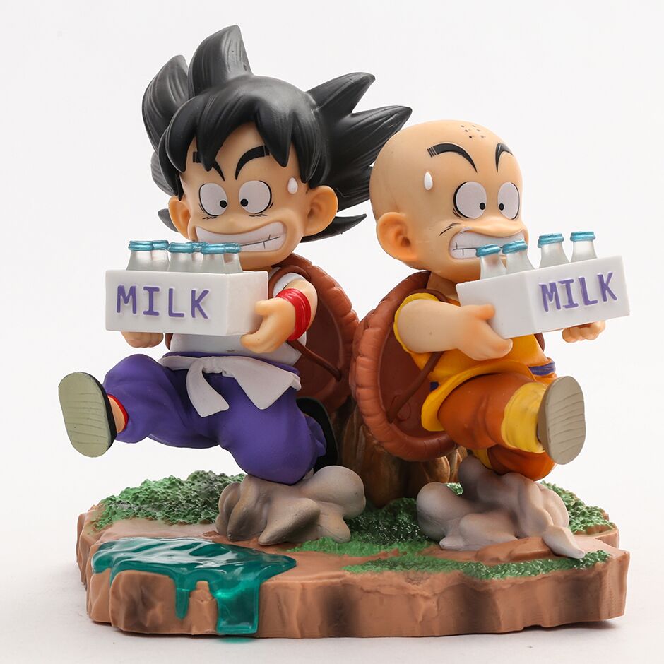 Figurine Dragon Ball Goku et Krilin Milk Delivery – Image 2