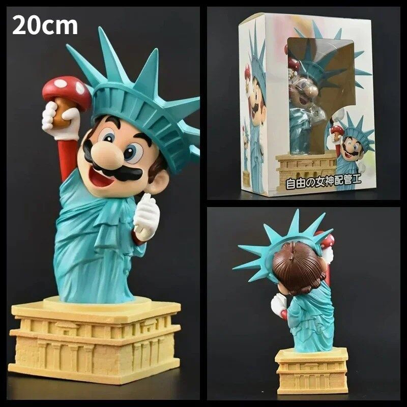 Figurine Mario Cosplay Statue de la Liberté – Image 5