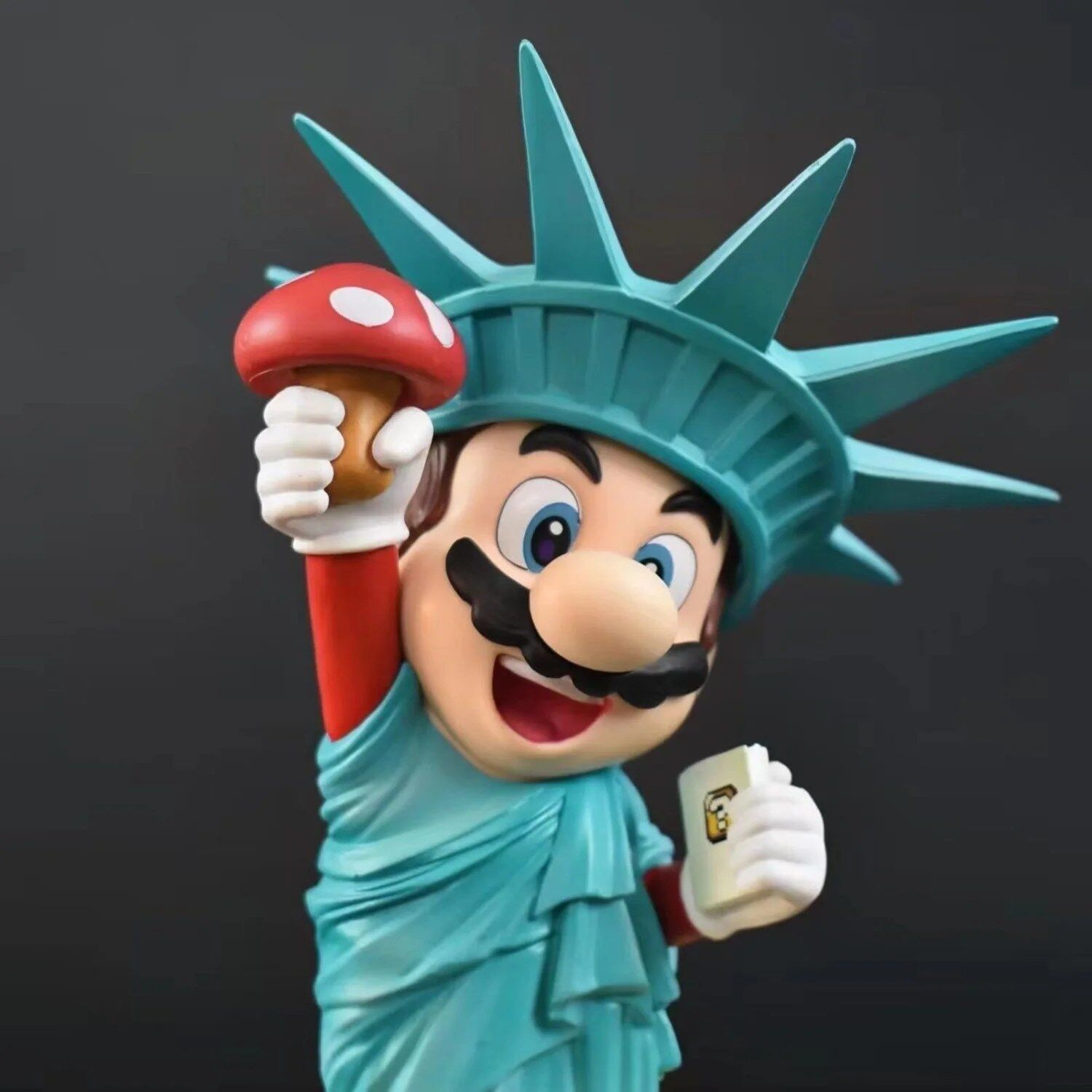 Figurine Mario Cosplay Statue de la Liberté – Image 2