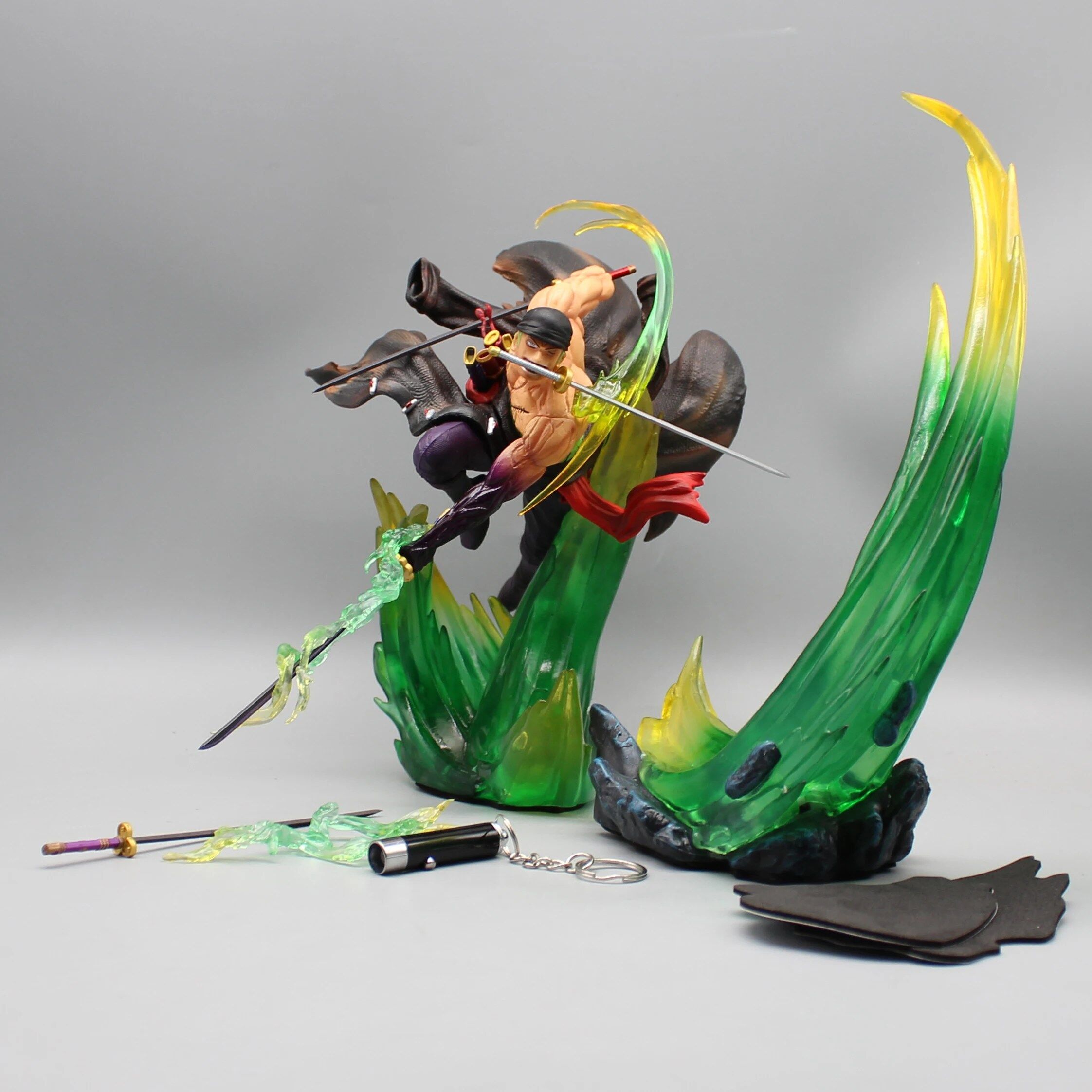 Figurine One piece Figurine manga Roronoa Zoro 24cm – Image 2