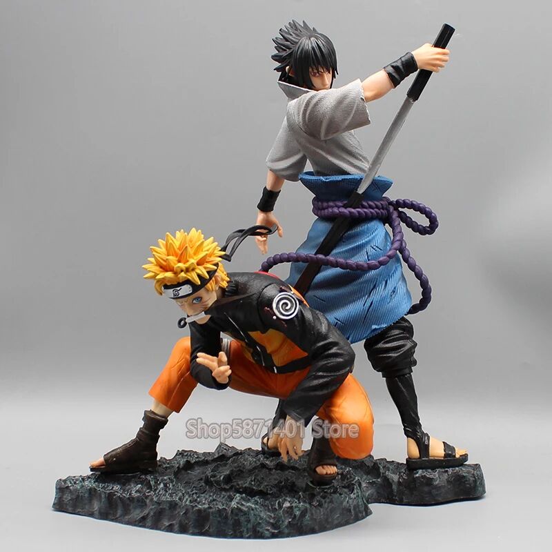 Figurine Manga Uchiha Sasuke et Uzumaki Naruto – Image 5