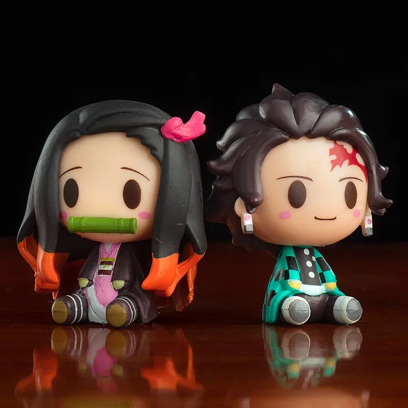 Figurine Demon Slayer 4 Pcs Kamado Tanjirou Nezuko Agatsuma Zenitsu – Image 3