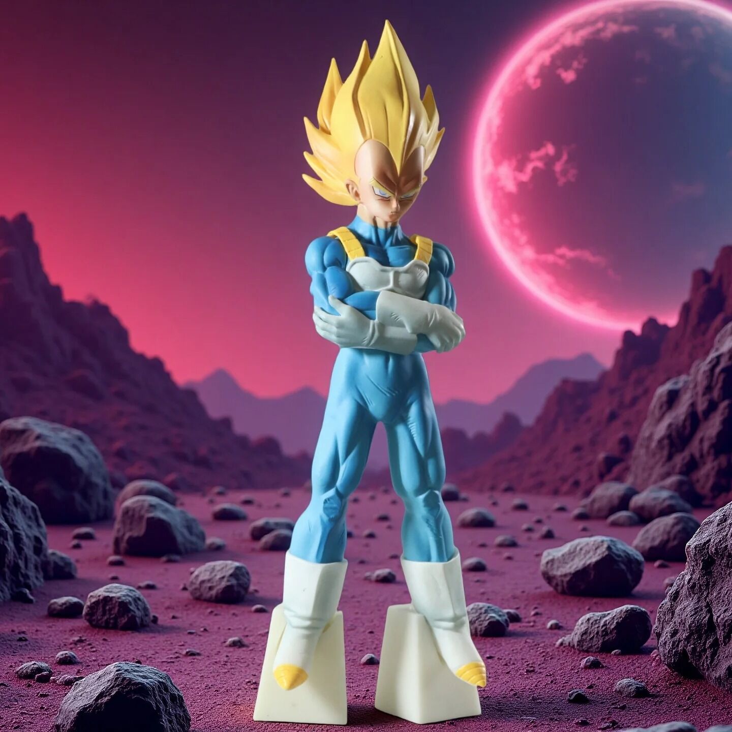 Figurine Vegeta Super Saiyan 28 cm Dragon Ball Z Modèle PVC – Image 5