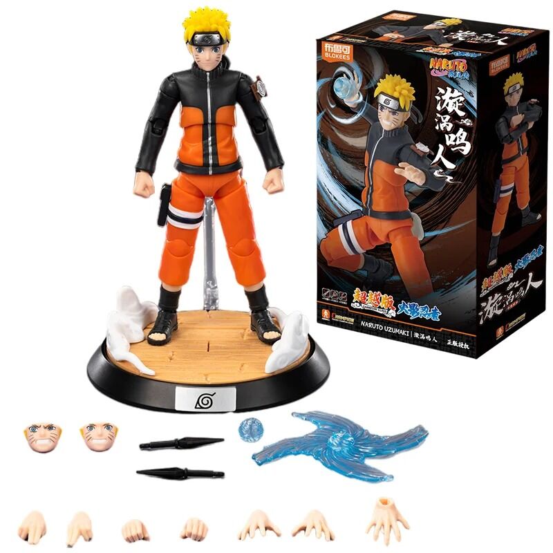 Figurine Articulée Blokees – Naruto & Boruto Uzumaki – Accessoires & Visages Inclus – Image 5
