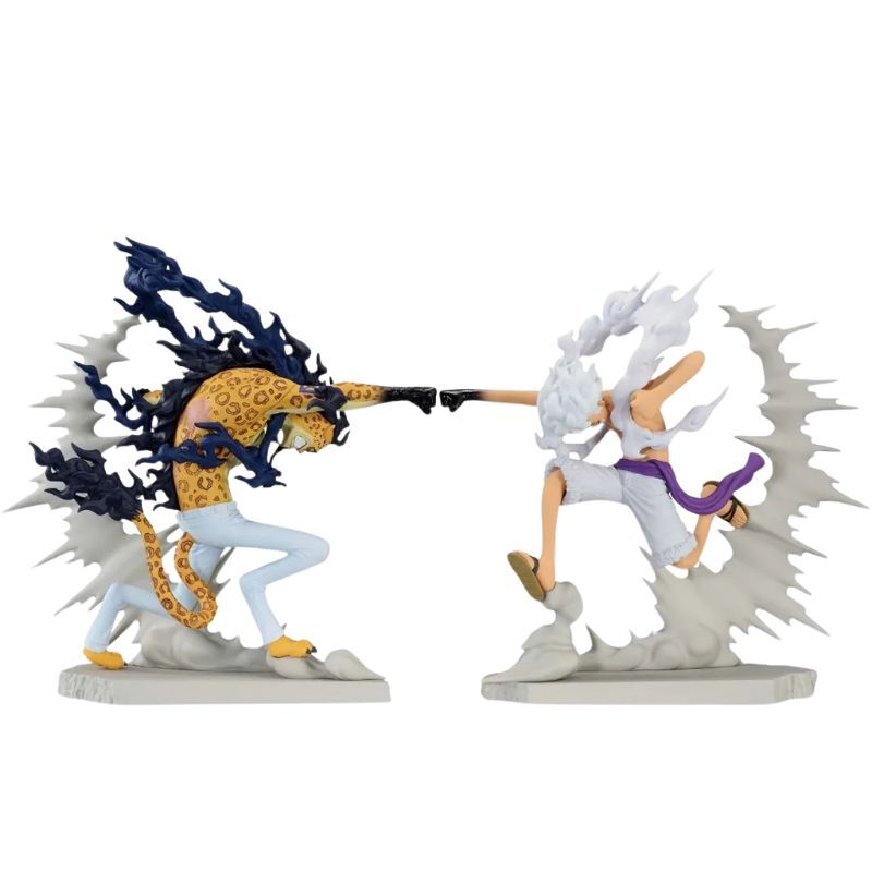Figurine Manga One piece Rob LUCCI VS Monkey D. Luffy